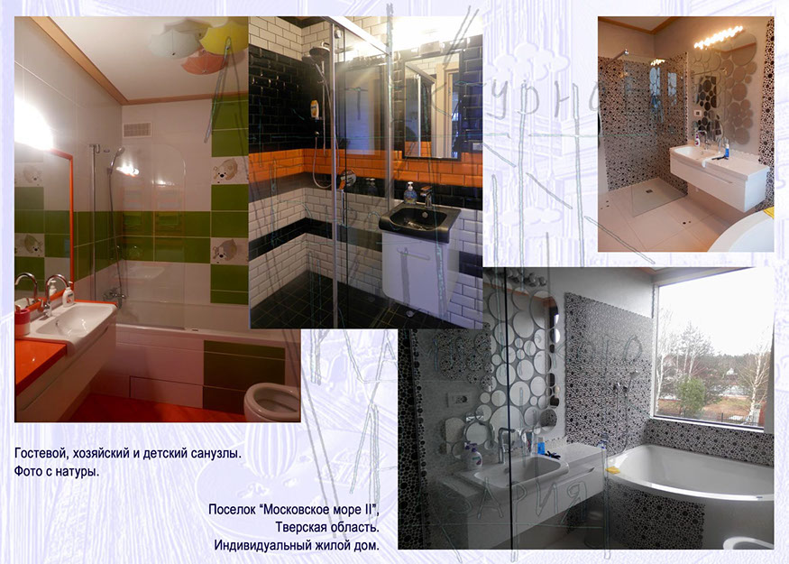 Фото дизайн - проекта интерьера загородного частного жилого дома, квартиры. Перепланировка